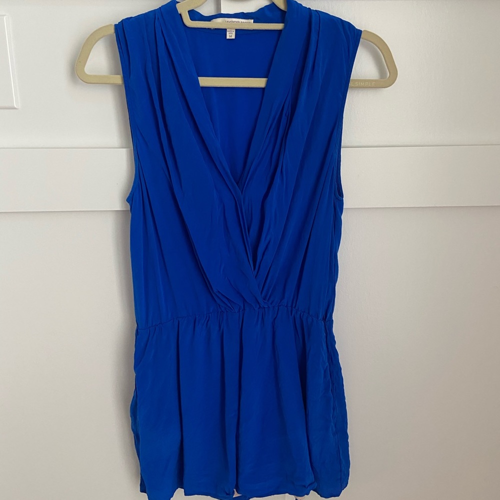 Lavender Brown Silk Romper
